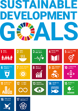 Sustainable Development Goals：SDGsのマーク